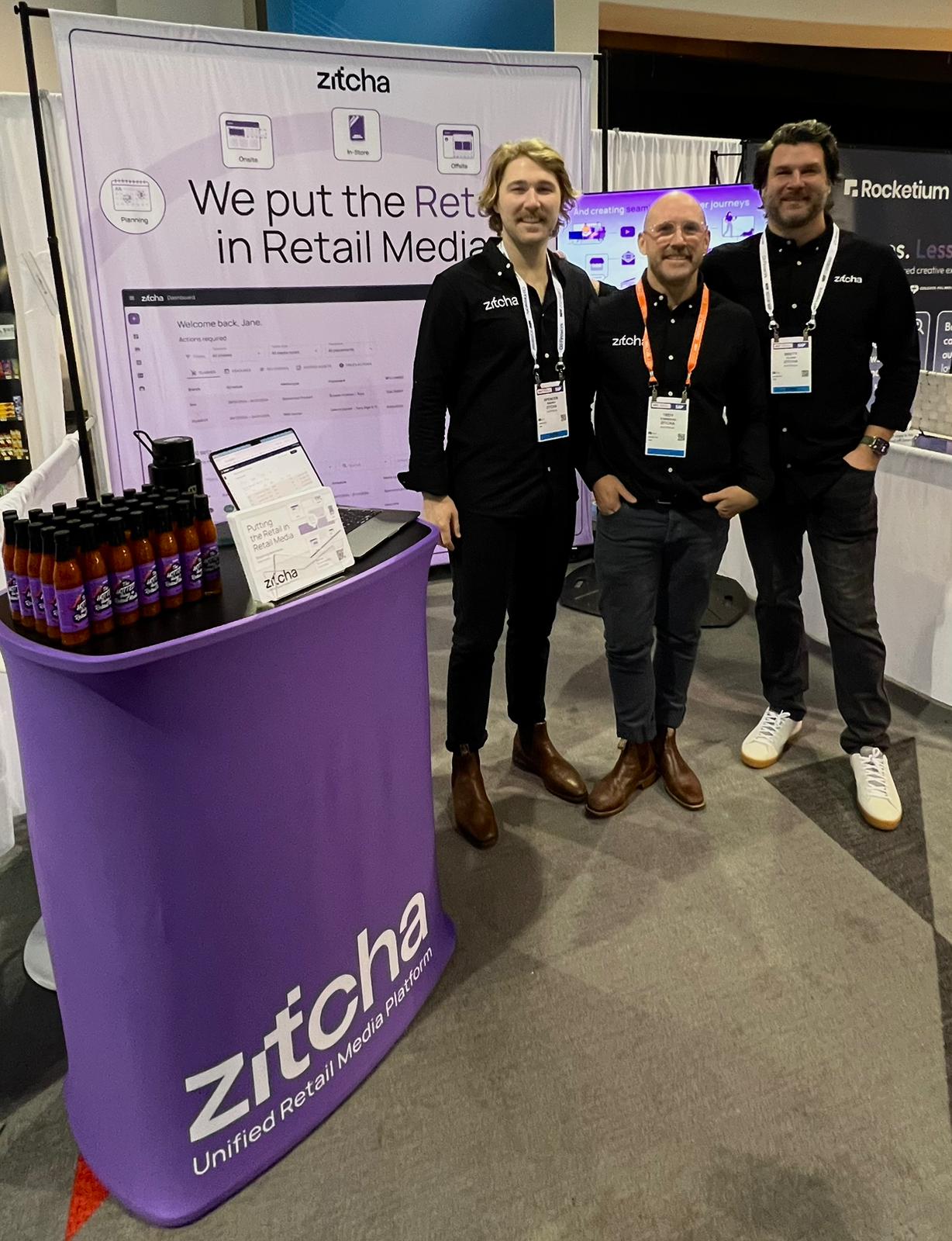 Zitcha team at the Zitcha Booth NRF25